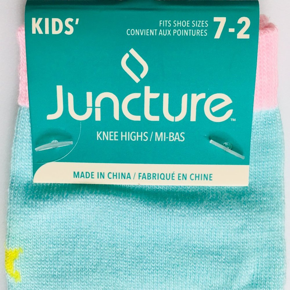 KIDS Llamacorn Furry Face Knee High Socks - Picture 4 of 4